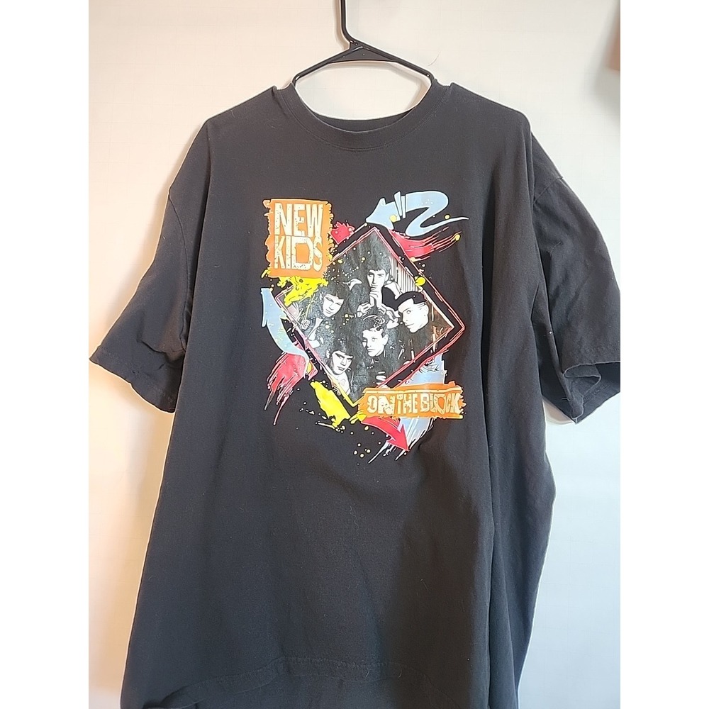 New Kids On The Block Black Shirt Double Stitched XL